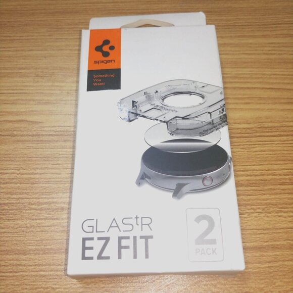 Spigen Galaxy Watch 6 (44mm)‎ GLAS.tR EZ FIT Screen Protector 2 Pack AGL06520 - Picture 1 of 3